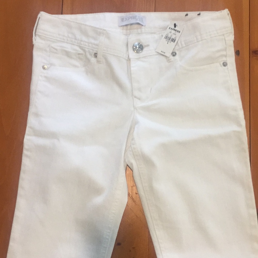 Express cropped skinny jeans